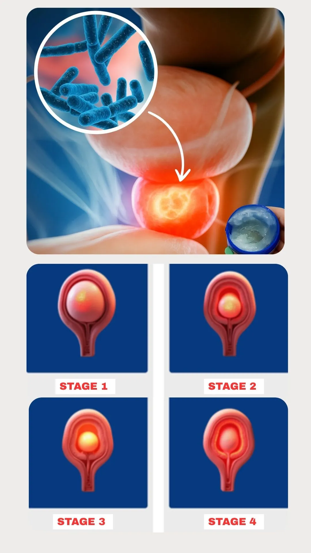 Prostate health progression stages